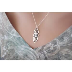 Sterling Silver Celtic Knot Infinity Charm Necklace